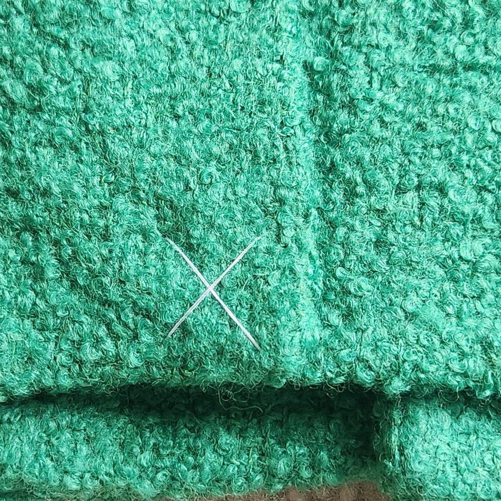 WANTED/SALE 00 A-line topcoat in Italian wool-bouclé blend - Picture 10 of 15